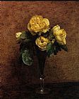 Henri Fantin-Latour Fleurs Roses Marechal Neil painting